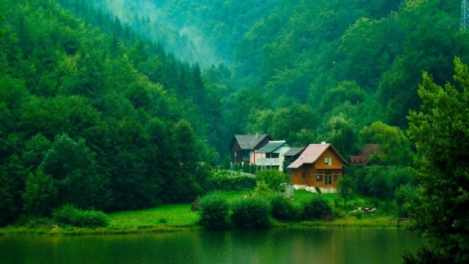 green and house